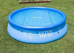 Prelată solară pentru piscină Intex - Prelată solară - Ø 457 cm - Pentru piscine cu montare ușoară și cadru, Albastră