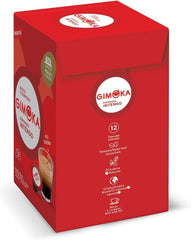 Gimoka Kaffeekapseln Espresso Intenso Kaffeemischung, Intensität 12-144 Kapseln Kompatibel mit Lavazza* A Modo Mio* Haushalts-Espressomaschinen, 144 Stück (4 x 36 Getränke) Hergestellt in Italien