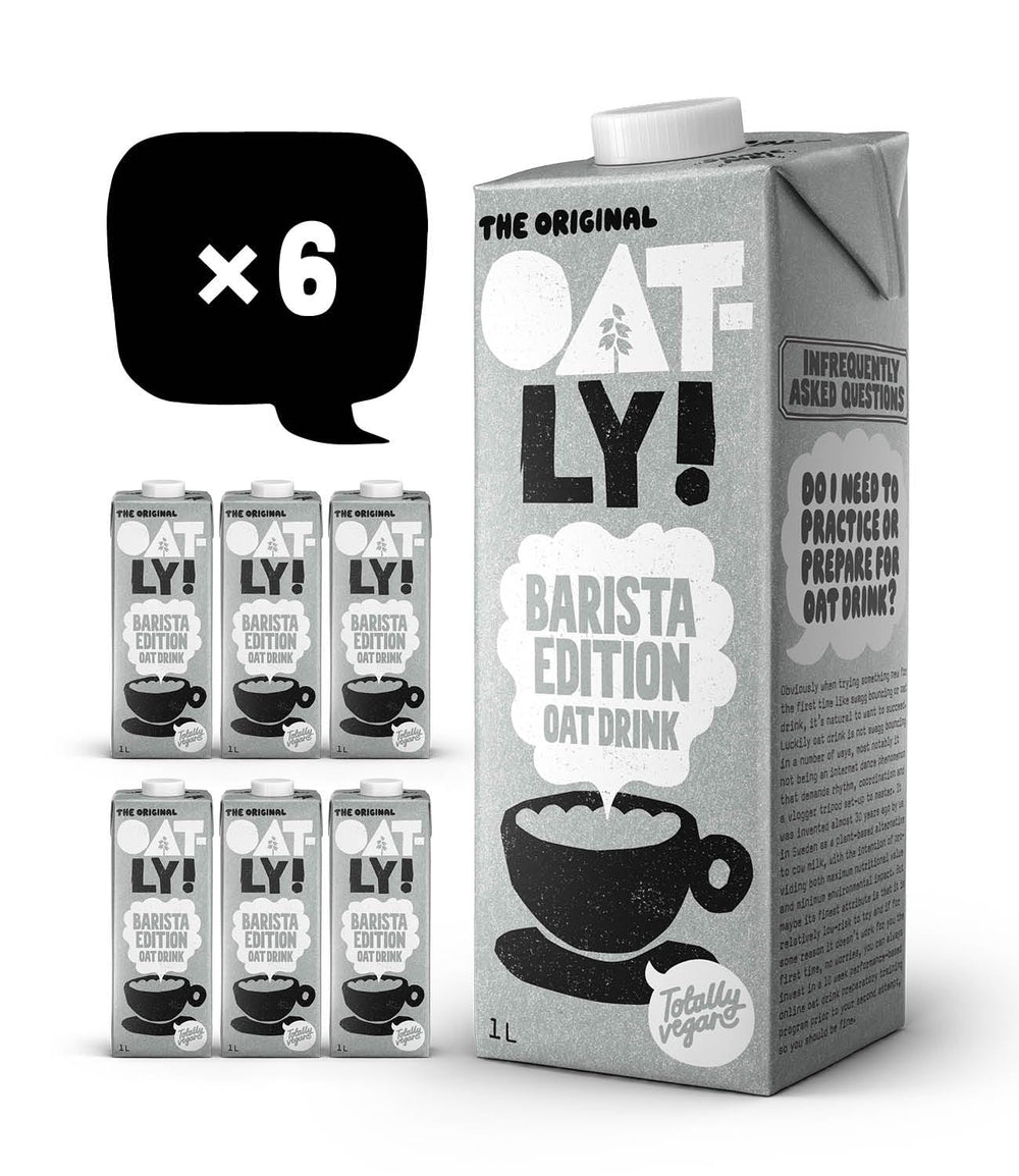 Oatly Barista Haferdrink Barista Edition, Long Life 1 Litre (6er Pack)