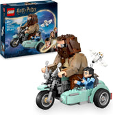 LEGO Harry Potter Hagrids und Harrys Motorradtour – Spielzeug mit Motorrad, Beiwagen & Eule Hedwig – Mit Minifiguren zum Sammeln – Kreatives Geschenk für Mädchen und Jungen ab 9 Jahren – 76443