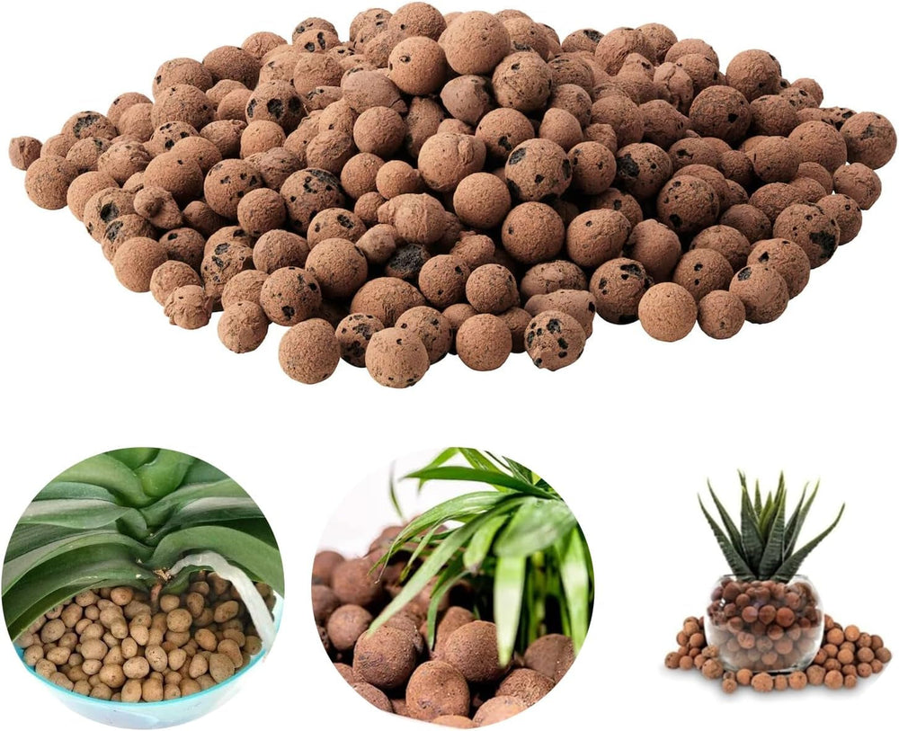 Granule de argilă cu granulație grosieră, granule de argilă expandată, granule pentru plante, argilă expandată 1l substrat de plantare pentru hidroponie, granule de argilă cu granulație 5-8 mm