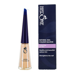 Oja naturală Herome roz cu efect întăritor - Oja potrivită pentru manichiura franțuzească - Întăritor de unghii cu o culoare roz proaspătă - 10ml.