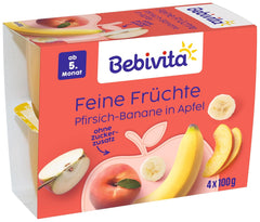 Pfirsich-Banane in Apfel, 6er Pack ( 6 x 4 x 100 g )