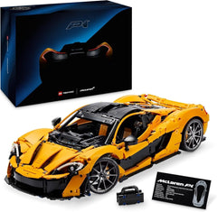 LEGO Technic Mclaren P1, set cu mașină super sport pentru adulți, cadou pentru fanii mașinilor, piesă de colecție la scară cu motor cu piston V8 și transmisie cu 7 trepte, model de mașină, set de mașini de jucărie 42172 Seturi de constructie Besuche den LEGO-Store Titlu implicit