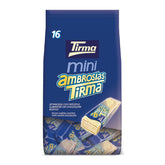 Tirma Mini Napolitane Ciocolată Albă | (16 unități x 13,5g), 216g | Umplutură delicată cu cremă | Non-OMG | Potrivit pentru vegetarieni | Ambalate individual | Gustare la pachet