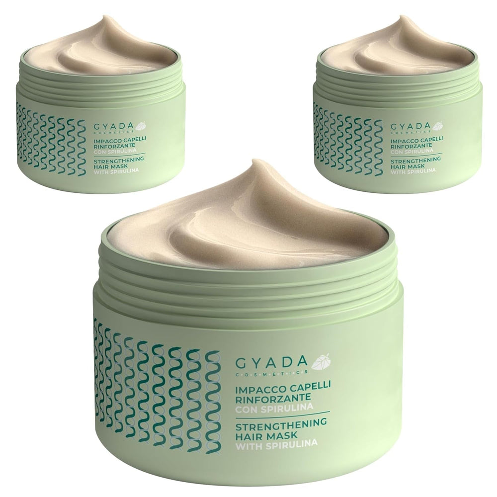 Pachet de întărire a părului cu spirulină, 3 bucăți X 250 ml Ingrijire par Naty Shop Default Title