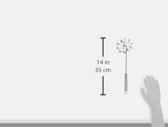 774300 Formă de copt rozetă de flori înclinată 9x3 cm din oțel inoxidabil, argintie, 15 x 9 x 3 cm