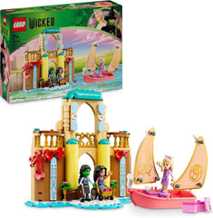 LEGO Wicked Glinda, Elphaba și Nessarose la Universitatea Shiz, barcă cu pânze și 3 figurine, barcă de jucărie, cadou pentru fete și băieți de la 7 ani, iubitorii casei de păpuși 75681 Seturi de constructie Besuche den LEGO-Store Titlu implicit