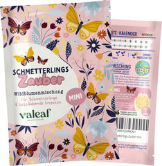 Schmetterlingswiese Blumensamen Schmetterlingsgarten I Blumensamen Balkon I Blumensamen Tütchen mit Wiesenblumen Samen I bienenfreundliche Blumensamen (Schmetterlings-Zauber mini)