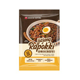 NONGSHIM Rapokki (Jjajang, 400 ml) – mâncare stradală coreeană autentică, ramen și turte de orez, fasole neagră; rapid și ușor de preparat, gata în 4 minute