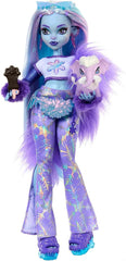 Monster High Abbey Bominable Yeti cu animal de companie Mammoth și accesorii - aspect Spook-tastic Snowflake pentru copii 4+, HNF64 Papusi Naty Shop Singur