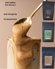 Cafea Espresso Noire Elegance 500g – 50% Arabica și 50% Robusta din Brazilia și India – prăjire medie, puternică și cremoasă cu ciocolată neagră – intensitate 8 – incl. espressor gratuit