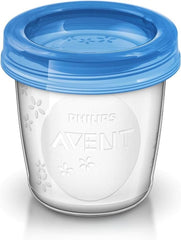 Philips Avent Aufbewahrungssystem Für Muttermilch, Becher Inklusive Deckel, Adapter (Modell SCF618/10) Accesorii Hrana si Alaptare Bebe Naty Shop