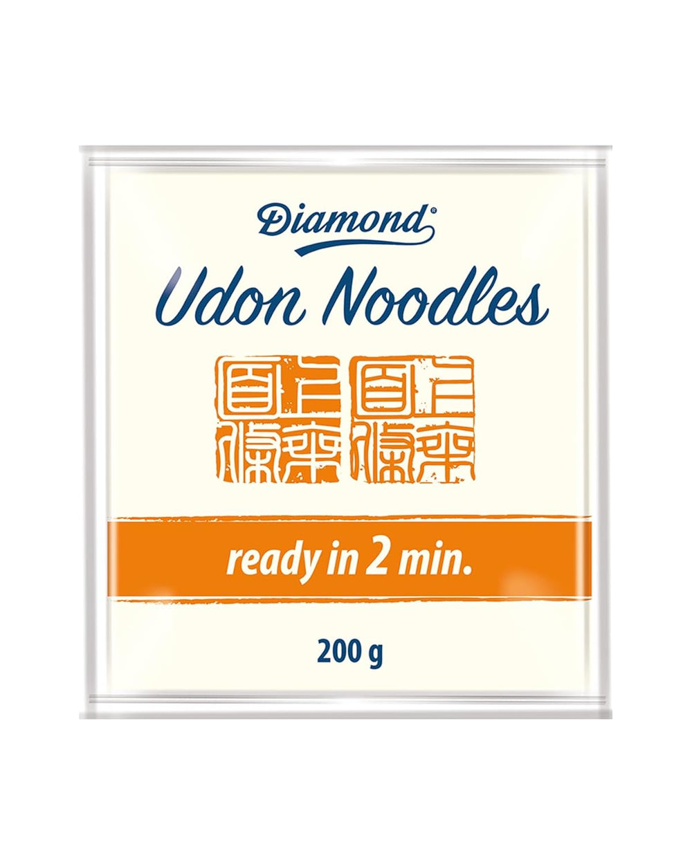 Tăiței Udon DIAMOND, preparare rapidă și ușoară, vegetarieni, vegani - 1 x 200 g