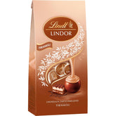 Lindt Chocolate | Pungă LINDOR Tiramisu | 137g | 11 Bile de Ciocolată cu Lapte cu Umplutură de Tiramisu care se Topește în Gură | Cadou de Ciocolată