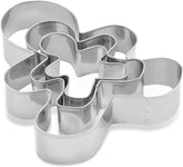 Set de 3 forme de biscuiți Dr. Oetker cu omuleț de turtă dulce – Forme de biscuiți White Christmas Baking – Forme de biscuiți din oțel inoxidabil pentru Crăciun