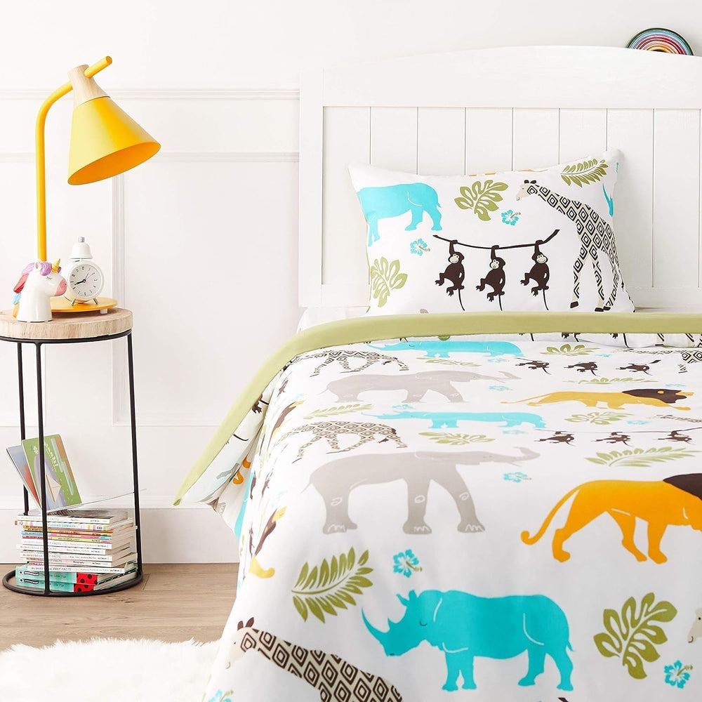 Set de lenjerie pentru paturi microfibră Amazon BASONS BASON Naty Shop Tierdruck 100 X 135 Cm 1 Kissenbezug 40 X 60 Cm