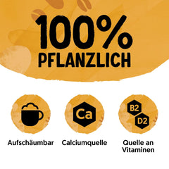 Alpro Barista Vanille – Zum Aufschäumen – Von Natur aus laktosefrei – Reich an Ballaststoffen, Calcium und Vitaminen – 8 x 750 ml – Haltbar