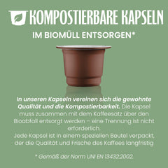 Caffè Vergnano 1882 - Èspresso Kompostierbare Kaffeekapseln , Kompatible Mit Nespresso, Intenso (Intensiv) - Packung Enthält 100 Kapseln