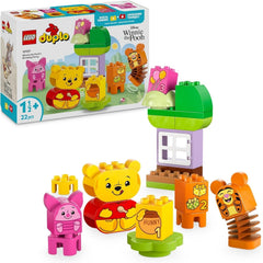 LEGO DUPLO - Disney Winnie the Pooh's Birthday Party - jucărie educativă pentru preșcolari - set cu 3 minifigurine, inclusiv Winnie the Pooh, Tigger și Piglet - idee de cadou pentru băieți și fete de la 1,5 ani 10457 Seturi de constructie Besuche den LEGO-Store Titlu implicit