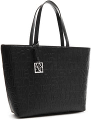 Armani Exchange Women's Liz - Open Medium Shopping handbag, Negru (Nero Black), 28x11x40 cm (L x A D) EU Genti Femei Naty Shop