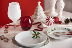 Excelsa SERV.TAV.18 PZ CHRISTMAS HOLLY Weiß