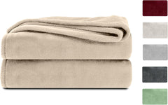 Komfortec pătură pufoasă, pătură confortabilă, pătură fleece, certificată Oeko-Tex, super moale, 150X200 Cm, 260 G/M², bej Paturi si Cuverturi Besuche den Komfortec-Store Bej 150 X 200 Cm