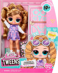 LOL Surprise! Păpușă Tweens Core - Fancy Girl - Include 1 păpușă la modă cu ținută și accesorii, 4 articole de colecție, Rose