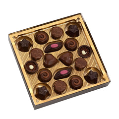 Lindt, cutie de ciocolata cu 18 praline fiecare in 6 sortimente, 90 grame Bomboane de Ciocolata Naty Shop