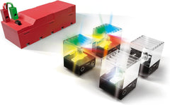 fischertechnik LED Set 533877 – Ergänzungsset mit 2 Rainbow-LEDs und 2 weißen LEDs, für aufregende Lichteffekte