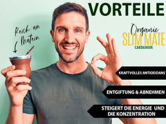 VITSTORM® Slim Tea Cardamom – Ceai Yerba Mate BIO – Cură de detoxifiere și ceai diuretic – 100G