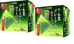 Itoen O ~ I Ocha Ceai verde Matcha Premium, ceai verde japonez Ryokucha cu Matcha Uji, pliculețe de ceai de 1,8 g, pachet cu 2 cutii (total 100 pliculețe), fabricat în Japonia