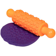 Role texturate pentru vopsea și lut - set de 4 - role de modelat texturate pentru copii - modele versatile pentru meșteșuguri și decorare