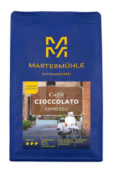 Boabe de espresso Martermühle Cioccolato 500g Tare | Arabica/Robusta | Arome: Nuci de macadamia, ciocolată cu lapte | Boabe de espresso întregi prăjite ușor, aciditate scăzută