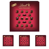 Ciocolată - Mini Praline de Ciocolată Neagră | 90 g | Cutie cu 18 praline, fiecare în 6 sortimente delicioase | Cadou de Ciocolată | Cadou de Ciocolată (Pachet de 4)