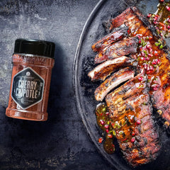 Ankerkraut Cherry Chipotle BBQ Rub, Rub Gewürzmischung für Rind, Schwein, Chicken Wings und Pulled Pork, 220g im Streuer
