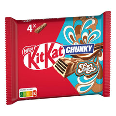 Nestlé Chunky Funky, napolitană crocantă în ciocolată cu lapte, pachet multiplu, pachet de 2 (4 x 40 g fiecare)