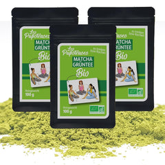 | Matcha pulbere bio 100 g | Ceai verde Matcha pulbere Ceremonial Grade | 100% natural și calitate premium | Ceai detoxifiant | Compatibil cu setul Matcha, tel, bol și pahar.