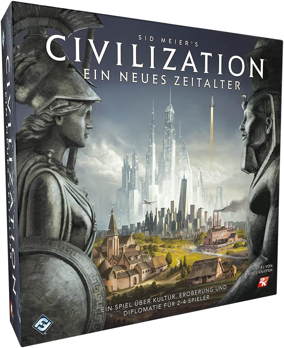 Fantasy Flight Games, Civilization: A New Age, Joc de bază, Joc pentru experți, Joc de societate, 2-4 jucători, Vârste 14+, 120+ minute, Germană