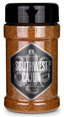 Ankerkraut Southwest Cajun, BBQ Rub Gewürzmischung zum Zubereiten von Gumbos und Jambalaya Gerichten, 170g im Streuer