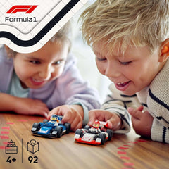 LEGO City F1 Williams Racing și Haas F1 Racing Cars - Jucărie Formula 1 cu mașini construibile și 2 minifigurine cu șofer de curse - Idei de cadouri mici pentru băieți și fete de la 4 ani 60464 Seturi de constructie Besuche den LEGO-Store