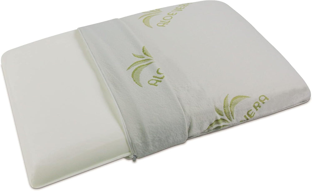 Pernă din spumă cu memorie, tip săpunieră, căptușeală din aloe vera Perne standard Naty Shop Titlu implicit