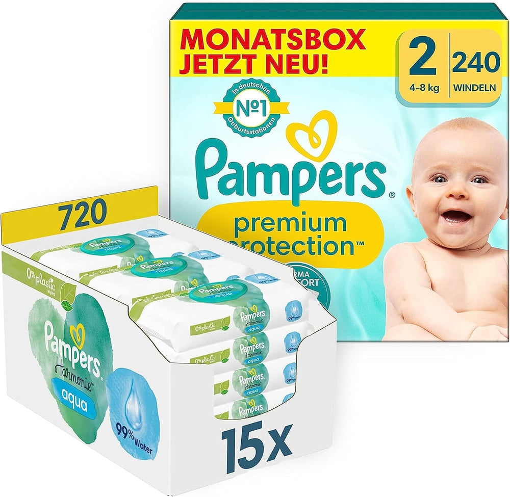 Pachet de început Premium Protection 1 și șervețele umede Aqua