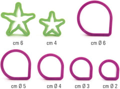 KIT 7 Set de tăietoare trandafiri, plastic, violet, 8,5 x 8,5 x 5 cm