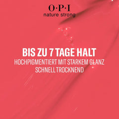 OPI Nature Strong Red and Orange Shades – ojă de lungă durată cu o formulă vegană, inovatoare, care conține ingrediente naturale – pentru unghii strălucitoare