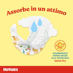 Scutece Huggies Unistar, mărimea 4 (7-14 kg), pachet cu 128 de scutece (basic)