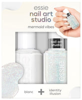 Set Essie Nail Art Studio, ojă Mermaid Vibes nr. 1 Blanc, ojă Special Effects nr. 7 Identity Illusion