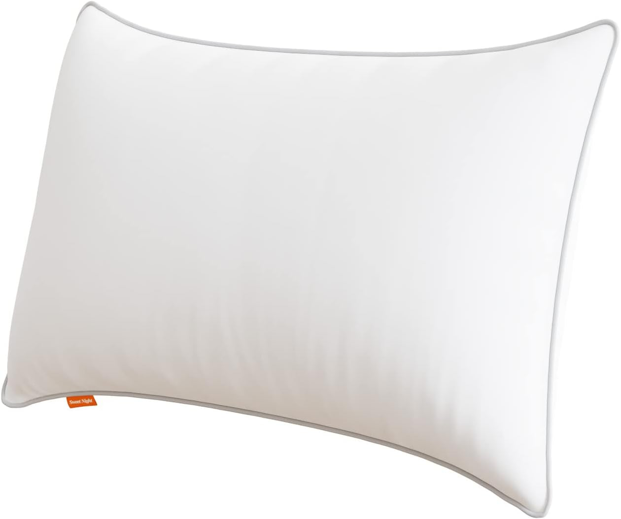 Pernă Sweetnight 40X40 Set de 2, umplutură de pernă din fibre de lemn din poliester, pernă moale și de susținere pentru toate pozițiile de dormit, pernă de dormit respirabilă, lavabilă cu fermoar Perne standard Naty Shop 1 bucată (1 pachet) 40X80Cm