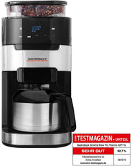 Espressor termo GASTROBACK Grind & Brew Pro, argintiu, negru