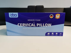 Pernă pentru dureri de gât, pernă ergonomică ortopedică pentru gât, pernă din spumă de memorie pentru părți, spate și abdomen, pernă anti-sforăit pentru bărbați femei (62 * 34.5 * 12/8CM) Perne ortopedice cervicale Naty Shop